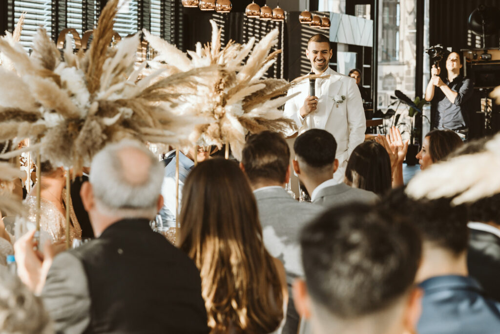 Rede des Bräutigams einer Hochzeit in Düsseldorf