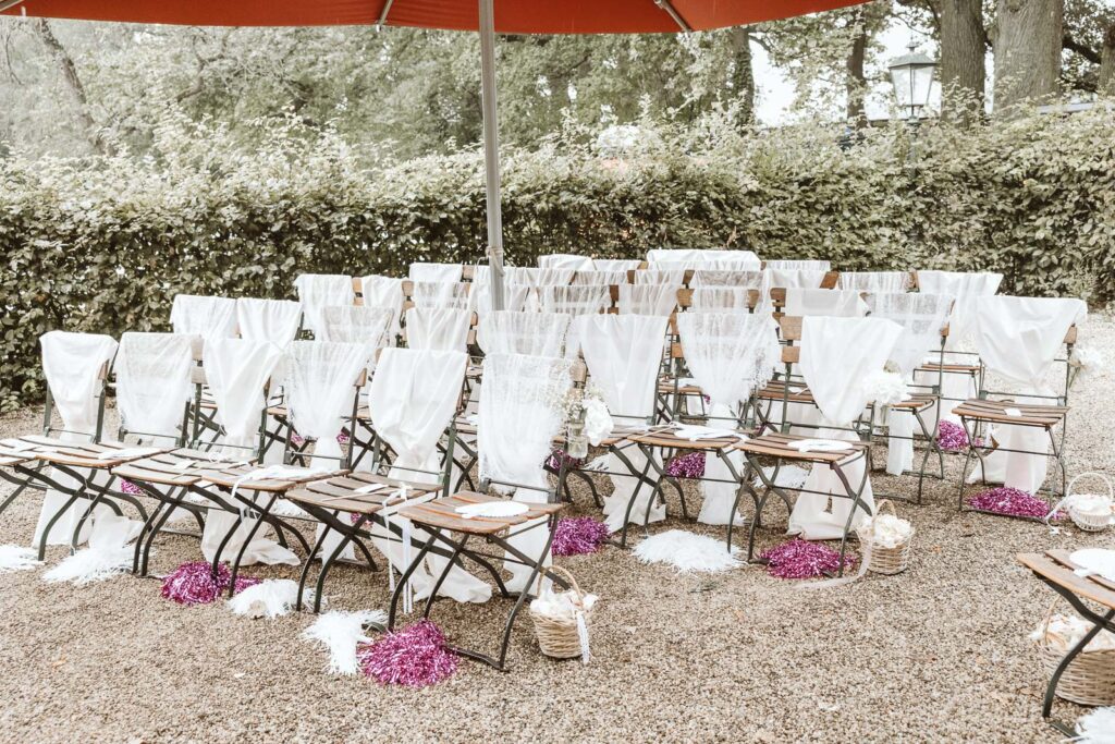 Dekoration der freien Trauung im Baerlaghof in Issum