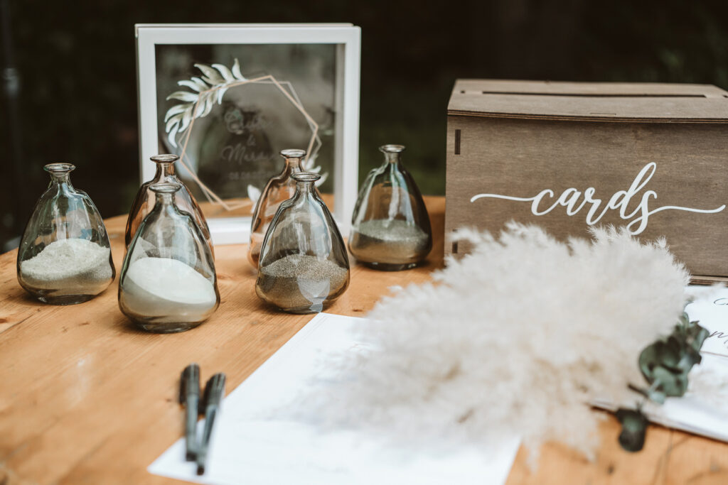 Dekoration der Hochzeit in Moers